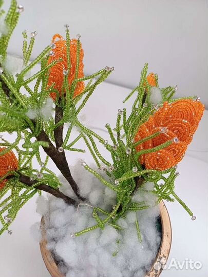 Цветы из бисера