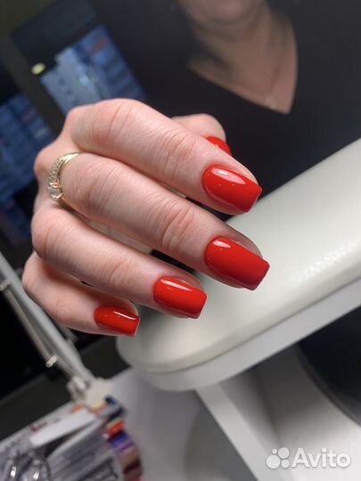 Маникюр гель-лак наращивание ногтей дизайн