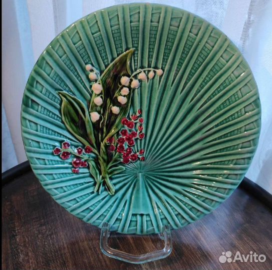 Блюдо Майолика SMF. Ландыши