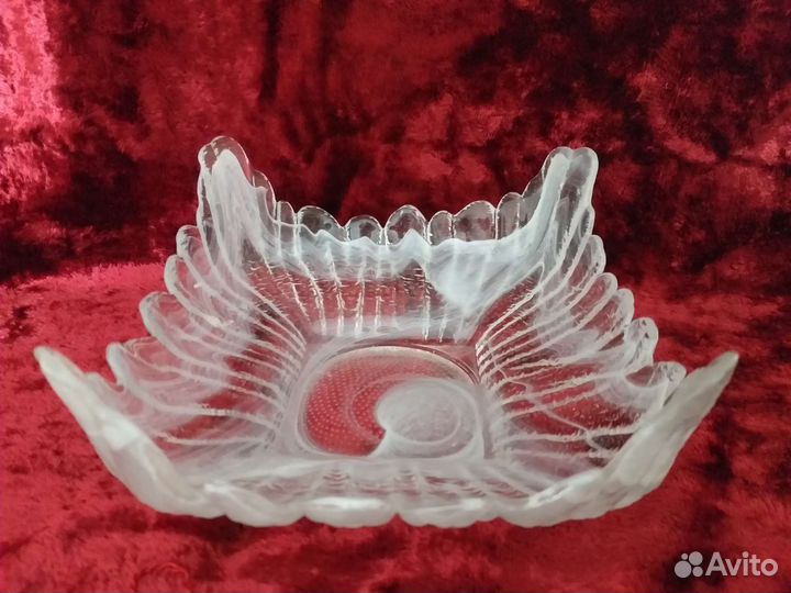 Ваза для фрукты/ конфет, стекло, СССР