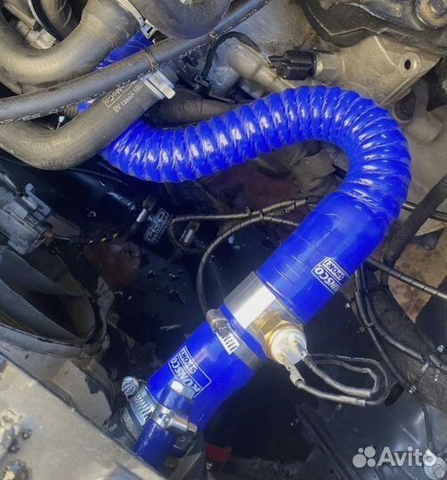 Патрубок силиконовый гофрированный d 30 х L 600 мм