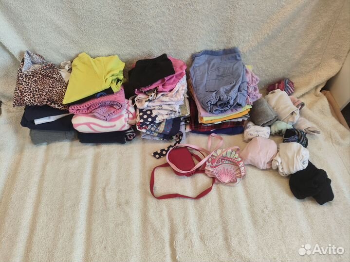 Гардероб для девочки 116 р пакетом