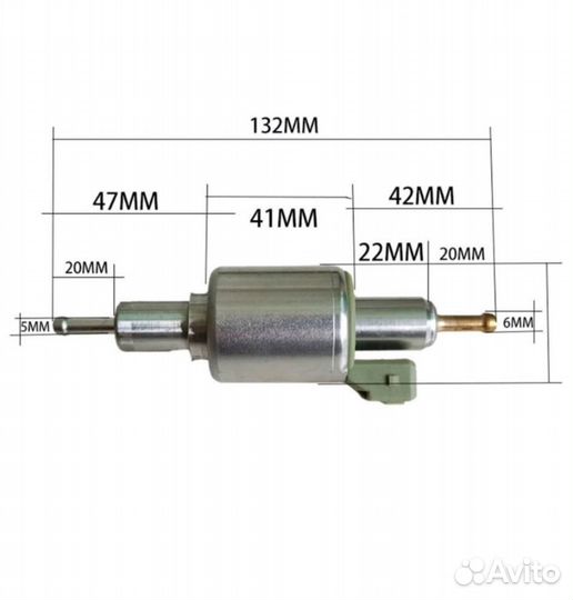 Насос порционный для отопителя 12 вольт