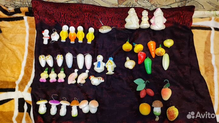 Игрушки СССР из пенопласта и ваты