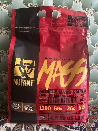 Гейнер для набора массы Mutant Mass 6.8кг