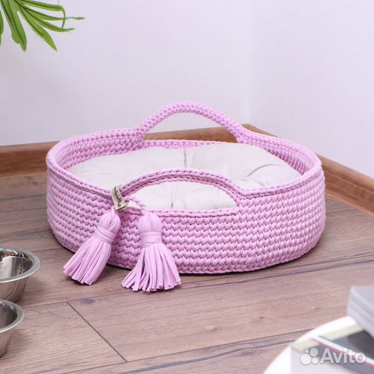 Лежанка для животных 'Неженка', 40 х 11 см, полиэфирное волокно, розовый