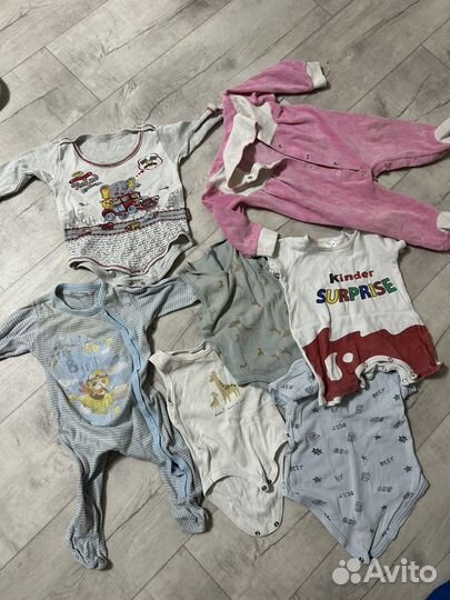 Пакет вещей 68-72 размер