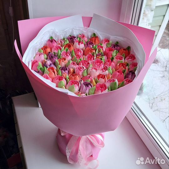 Зефирные букеты (цветы)
