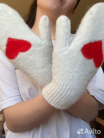 Перчатки шерстяные женские