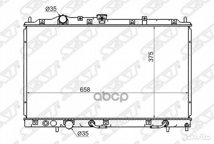 Радиатор Mitsubishi Colt 95-03 / Mirage 95-00 M