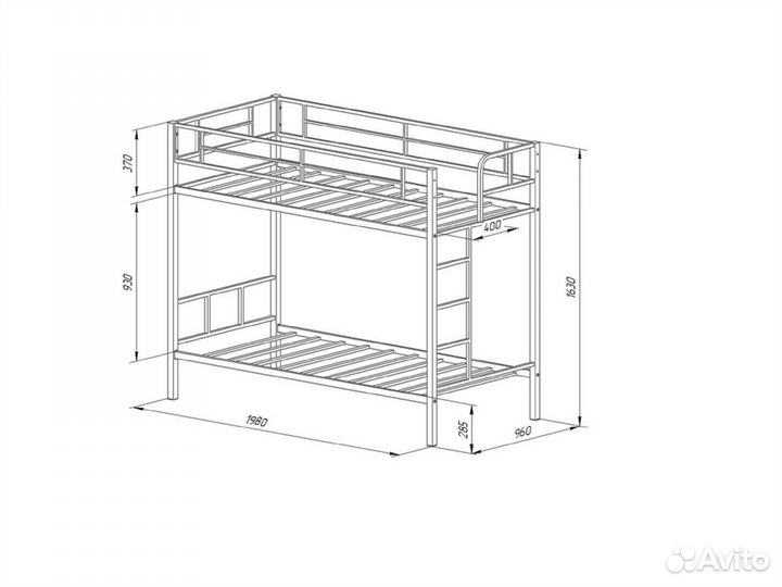 Кровать двухъярусная Севилья