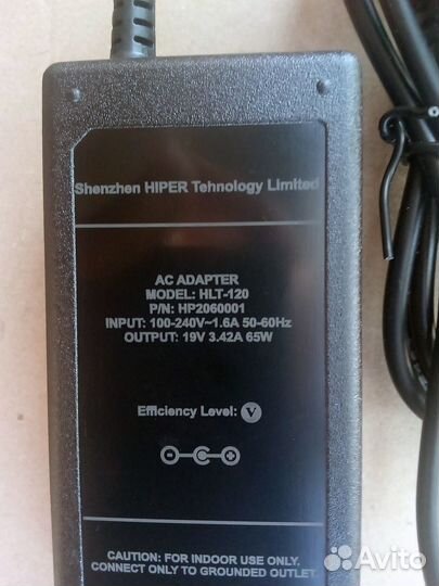 Блок питания для Hiper Office HLP, SP: зарядка 19V