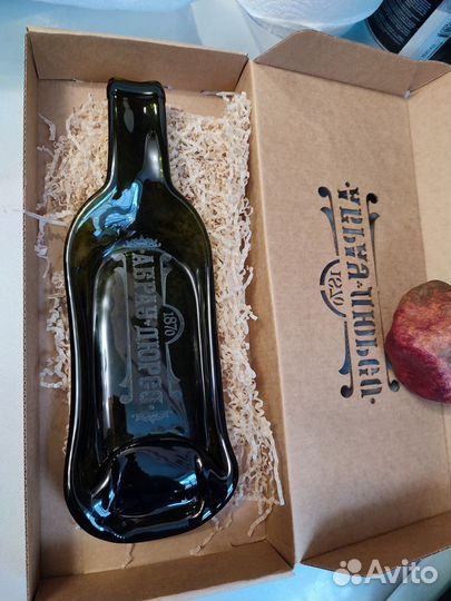 Тарелка из винной бутылки Абрау-Дюрсо