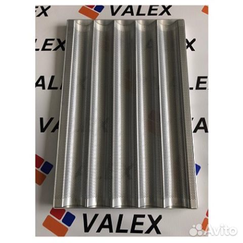 Противень для багетов valex алюминий перф