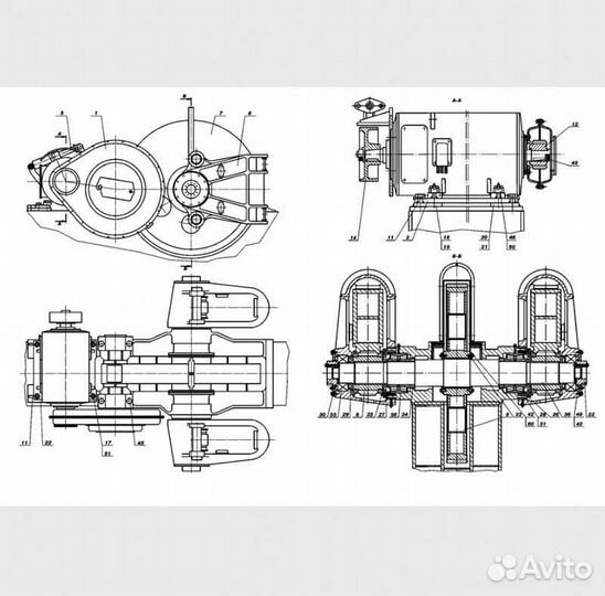 Вал промежуточный Z 16 m14 напора в сборе