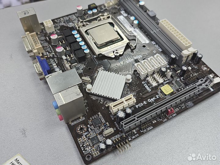 Материнская плата 1155 ECS h61h2-mv бу