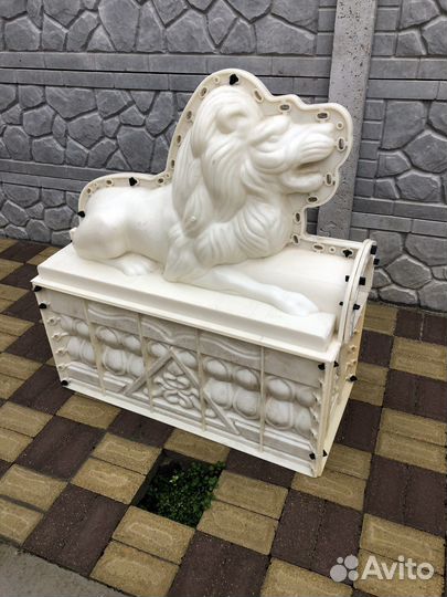 Форма для скульптур из бетона Лев