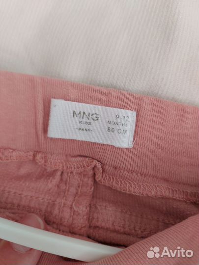 Вельветовый костюм для девочки 74-80