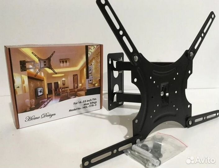 Кронштейн поворотный, наклонный от 14 до 55 дюймов