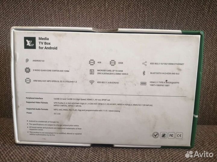 Smart tv приставка ugoos X3 PRO