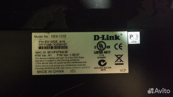 Коммуникатор D-Link DES-1232 (52 Портов)