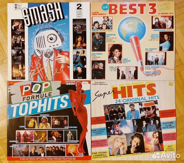 Сборники хитов 80х на виниле - 9, 4х2LP