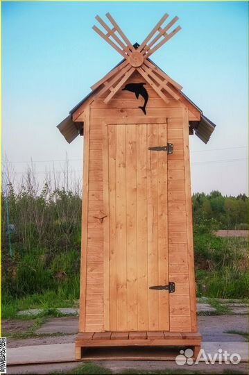 Дачный туалет деревянный JWL463