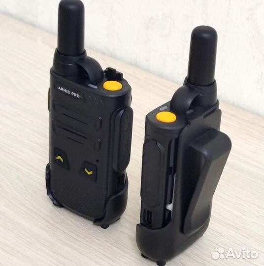 Легкая рация с наушником, комплект 2 штуки