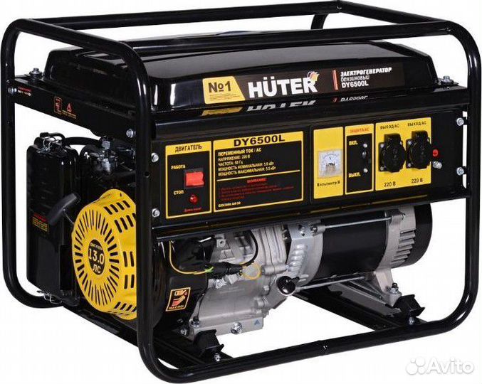 Портативный бензогенератор Huter DY6500L