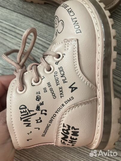 Ботинки демисезонные для девочки 24 размер