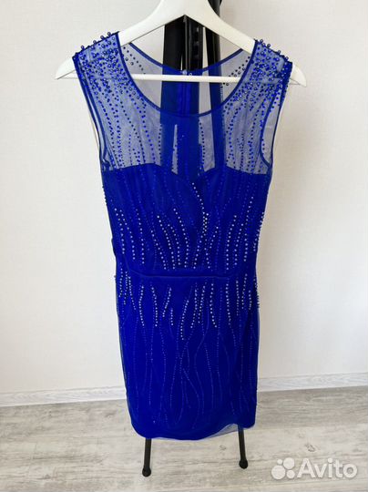 Синее праздничное платье 46 размера milomoor