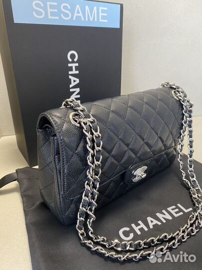 Сумка женская Chanel classic flap натуральная кожа