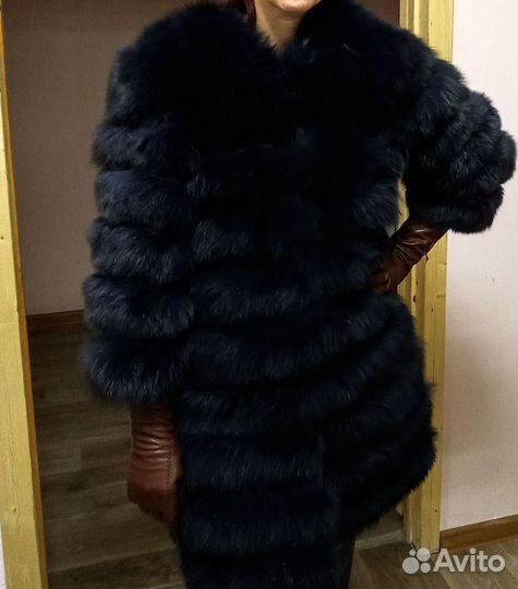 Жилетка женская из меха песца