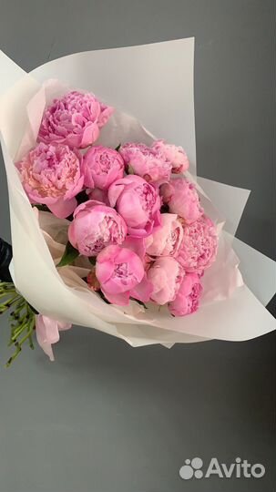 Пионы букет, пион доставка