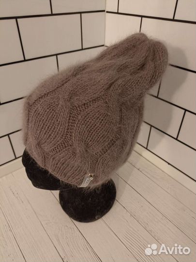 Шапка бини из пуха норки