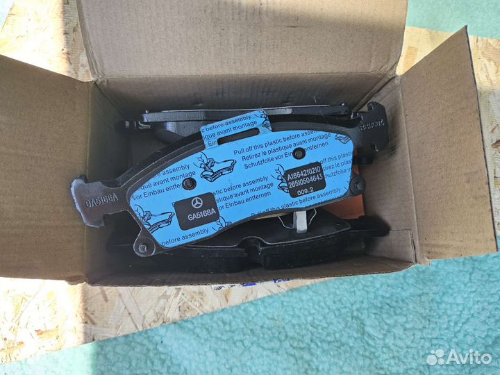 Тормозные колодки на mercedes w166 ml