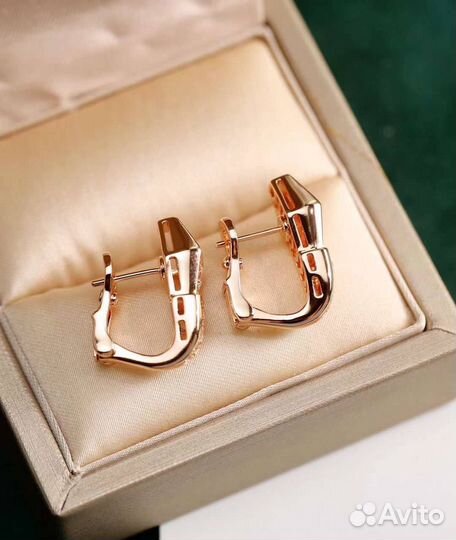 Серьги золотые Bvlgari