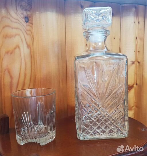 Графин и бокалы для виски Италия