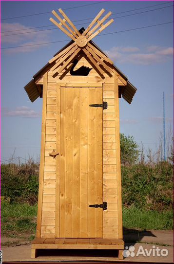 Уличный туалет деревянный HAT113