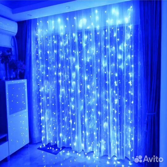 Штора гирлянда