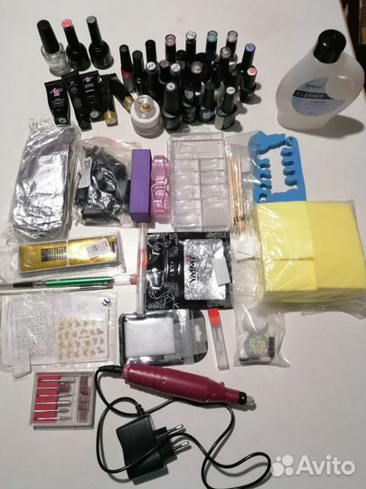 Набор для маникюра с лампой