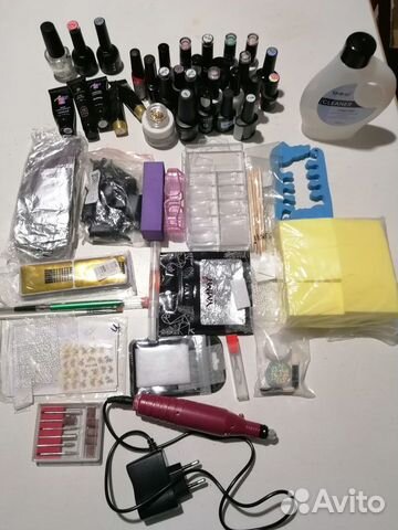 Набор для маникюра с лампой