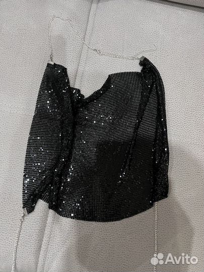 Топ блестящий доя фотосессии
