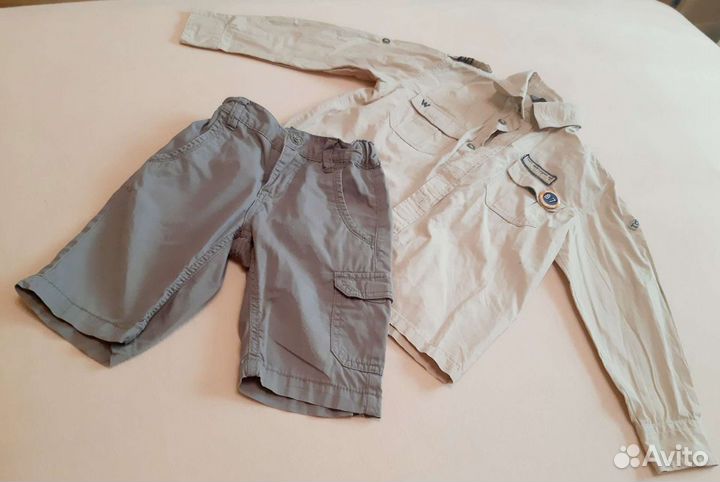 Рубашка и шорты 122см