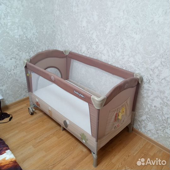 Детская кровать манеж с матрасом