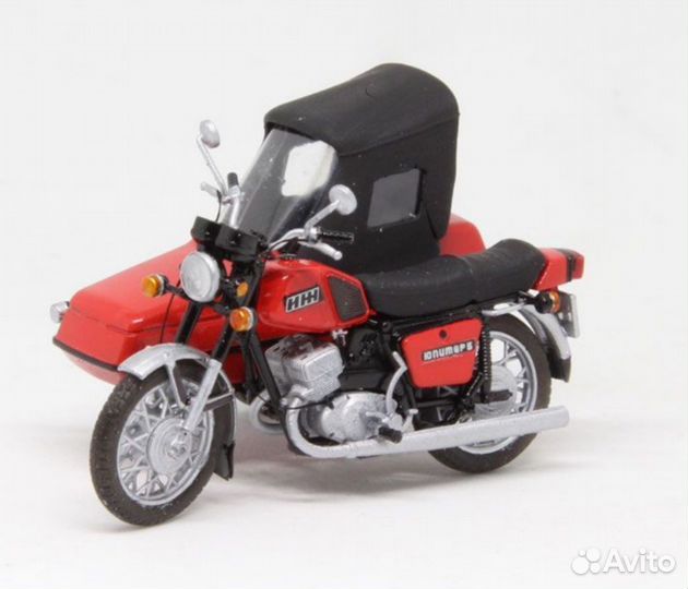 Иж юпитер-5 с коляской - красный 1/43