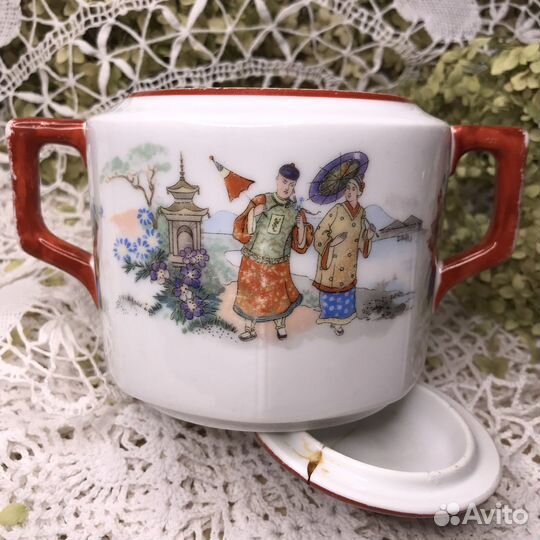 Сахарница Фарфор Дулево Кузнецов