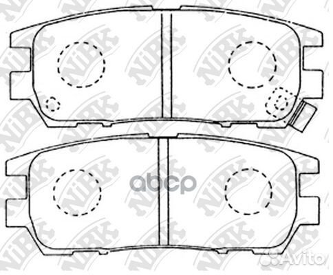 Колодки тормозные mitsubishi pajero 91- 3.5/2.5