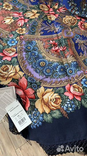 Шаль павловопосадская Июньское утро