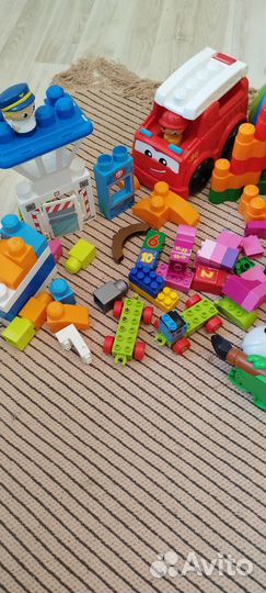 Набор игрушек. Fisher price, Lego, mega blocs, elc